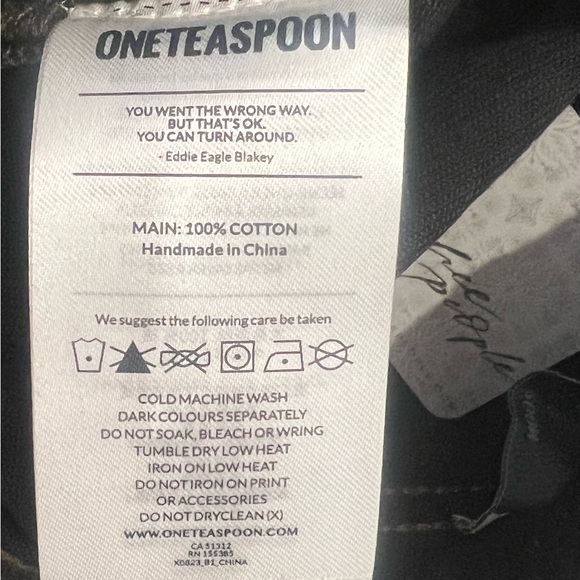 One Teaspoon Shabby Black Drawstring Shorts NWT - Picture 10 of 10